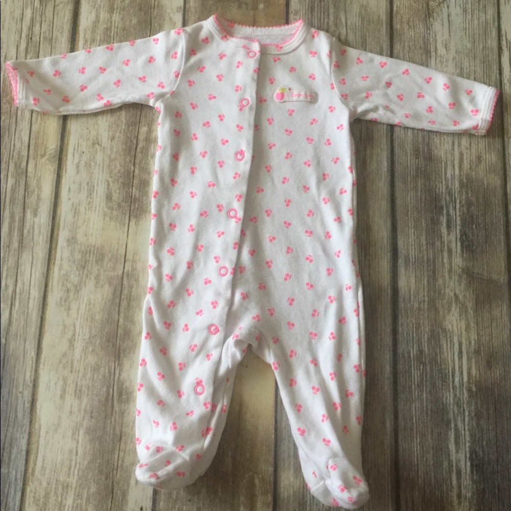 Girls Carter’s footed Onsie size 3 months